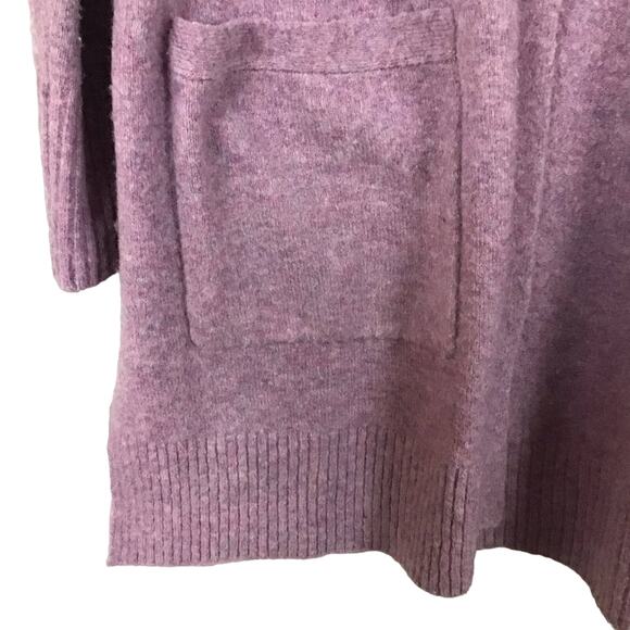 J. Crew Open Front Cardigan Sweater Super Soft Yarn Orchid Lavender Lilac sz S - Picture 3 of 8